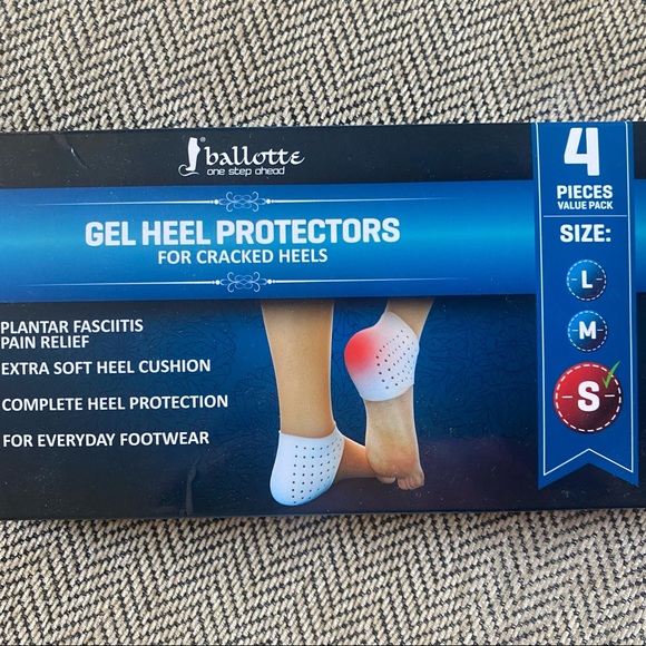 Ballotte, Gel/Silicone Heel Protectors, 4 pieces, Size Small - Picture 2 of 8